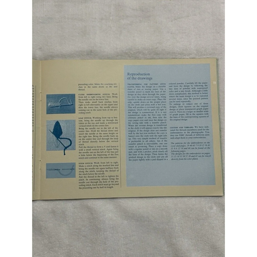 Chinese Embroideries DMC Journey Through Embroidery Booklet Illustrated Pattern